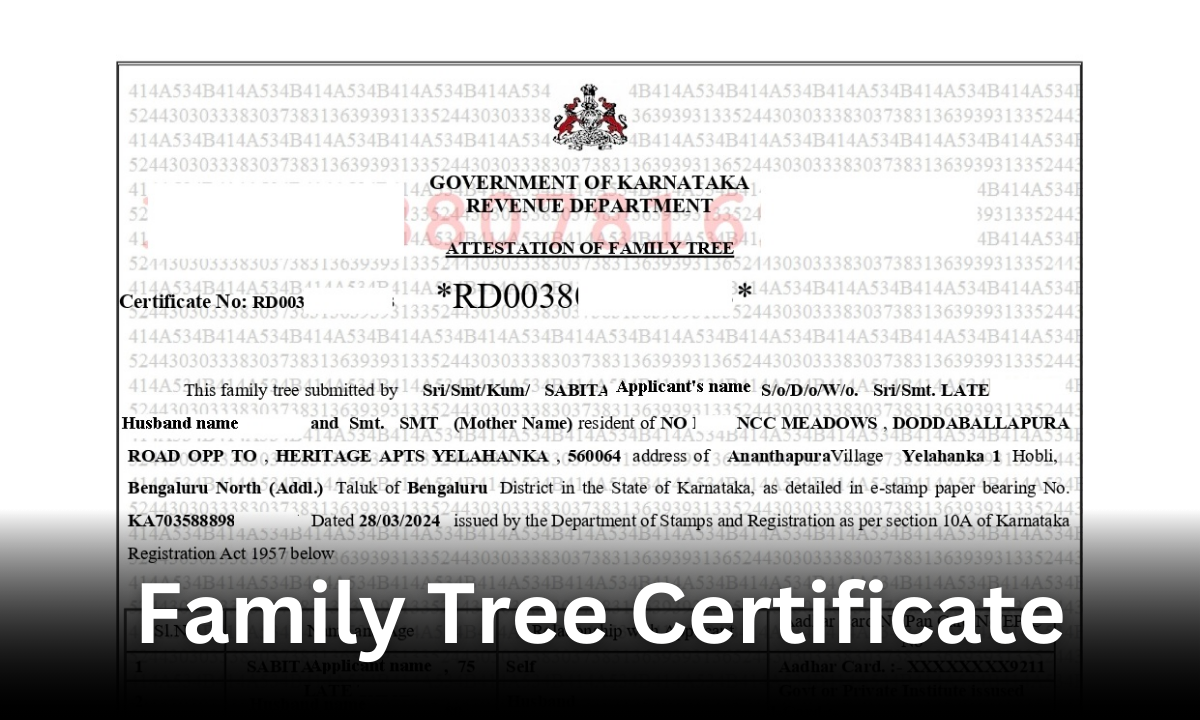 Family Tree Certificate