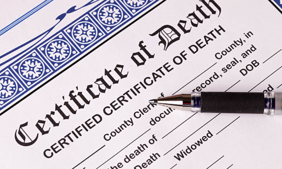 death certificate